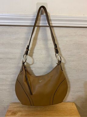 Tahari Pebbled  leather hobo-style shoulder bag